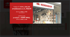 Desktop Screenshot of komandor.sk